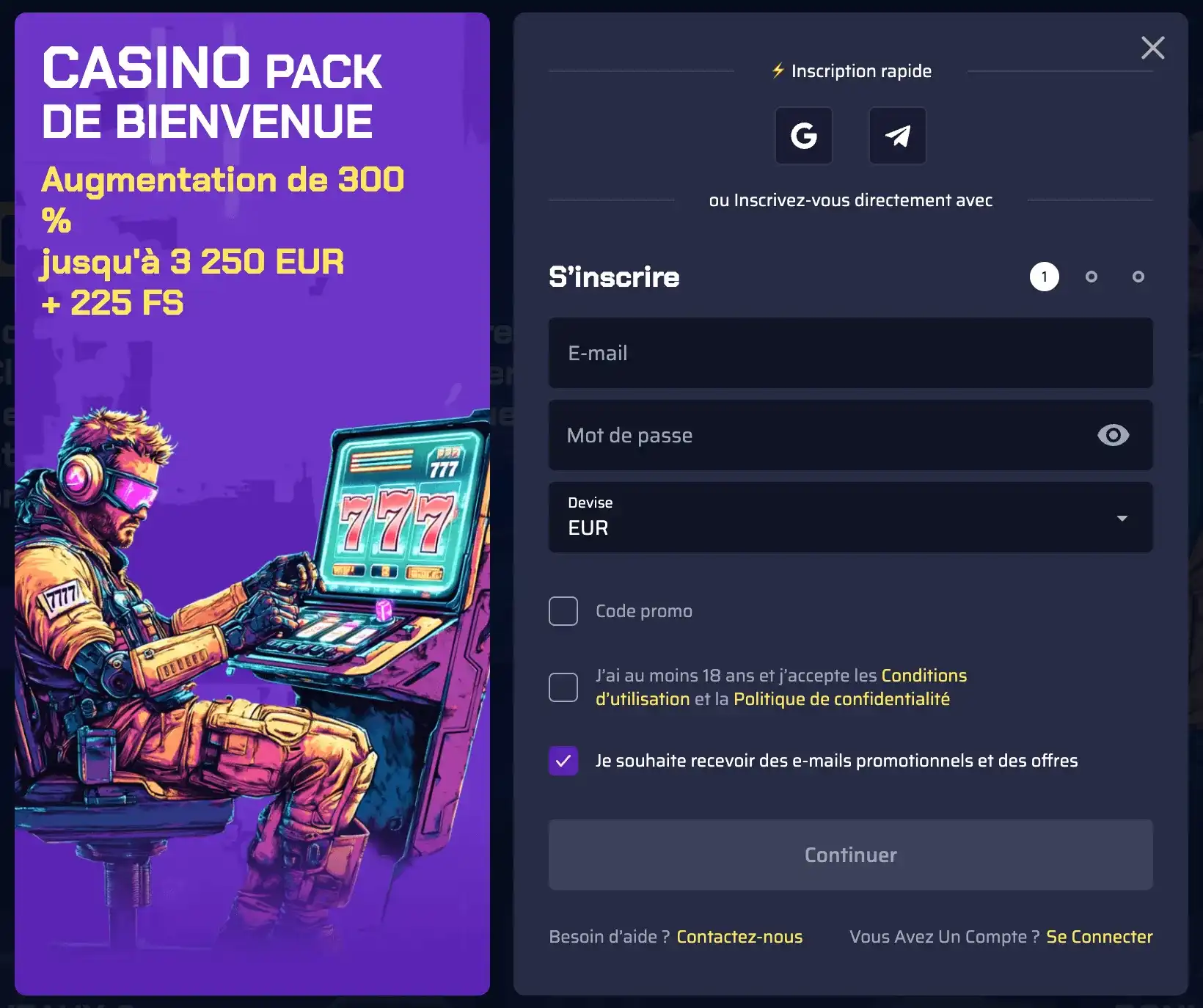 Gagnez en ligne et réussissez vos jeux sur Betory Casino